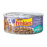 Friskies Wet Cat Food Shredded Turkey & Cheese Dinner In Gravy Full-Size Picture